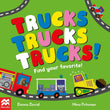 Front cover of the book 'Trucks Trucks Trucks! (Find Your Favorite)' by Donna David, Nina Pirhonen.