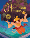 Front cover of the book 'Hanuman Stories: 10 Illustrated Stories of Lord Hanuman for Children I Hindu Mythology | Indian Gods and Goddesses | Bed' by Penguin.