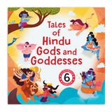 Front cover of the Board Book book 'Tales of Hindu Gods and Goddesses Omnibus: Six Beautifully Illustrated Board Books Including Stories of Ganesha, Hanuman' by Pengiun.