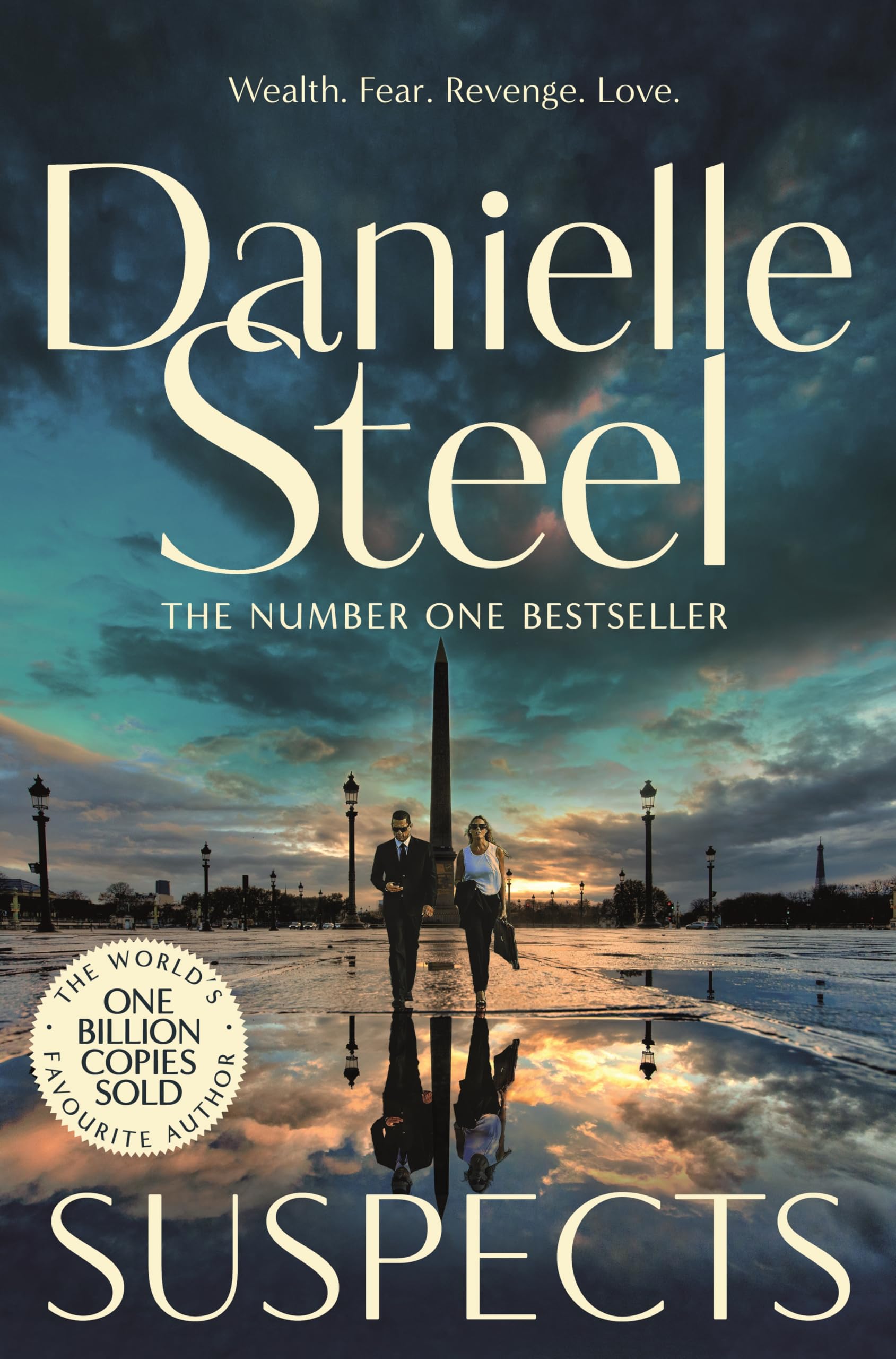 Front cover of the book 'Pan Suspects A thrilling, high stakes drama from the billion copy bestseller.' by Danielle Steel.