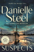Front cover of the book 'Pan Suspects A thrilling, high stakes drama from the billion copy bestseller.' by Danielle Steel.