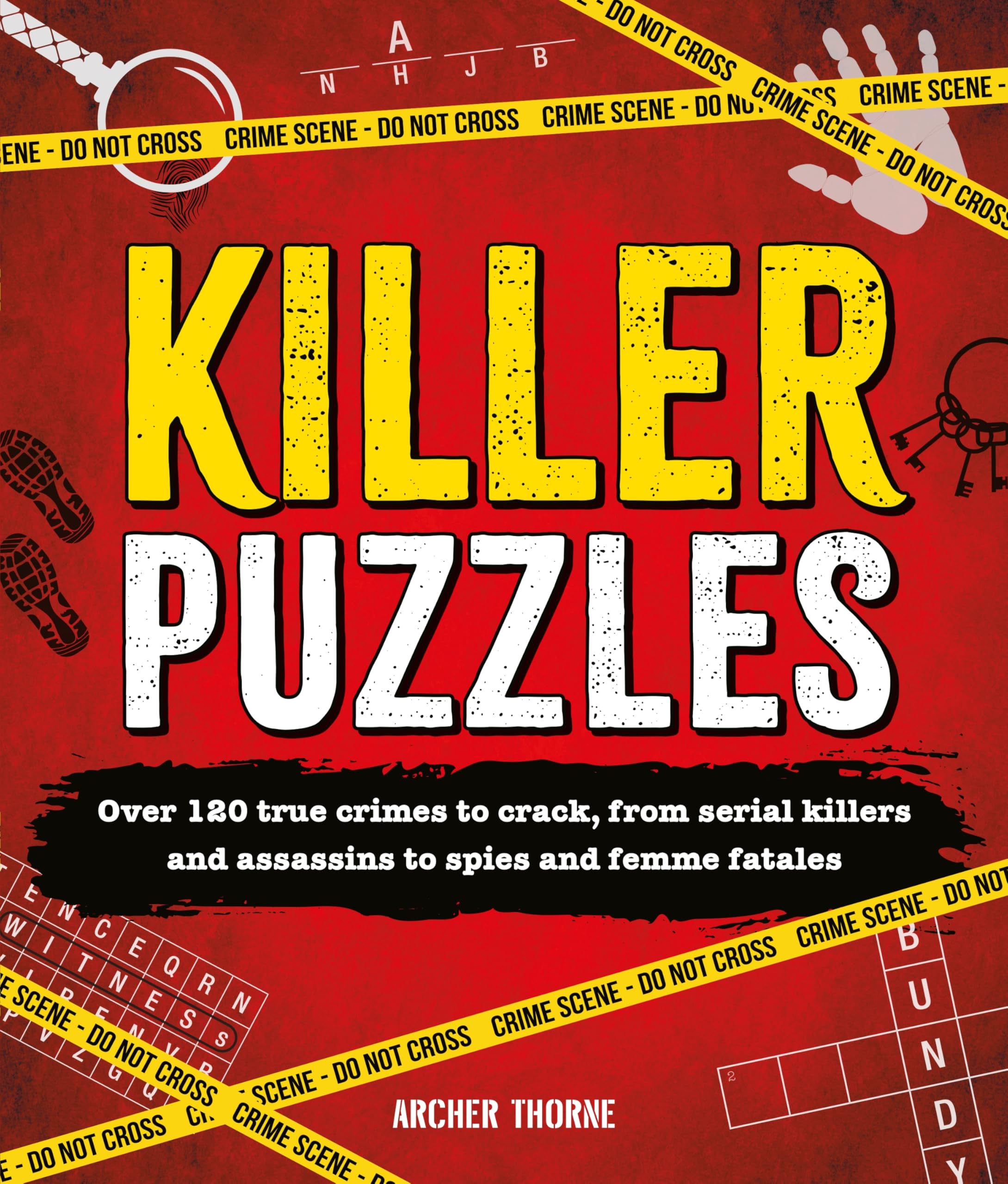 Front cover of the book 'Killer Puzzles' by Archer Thorne.