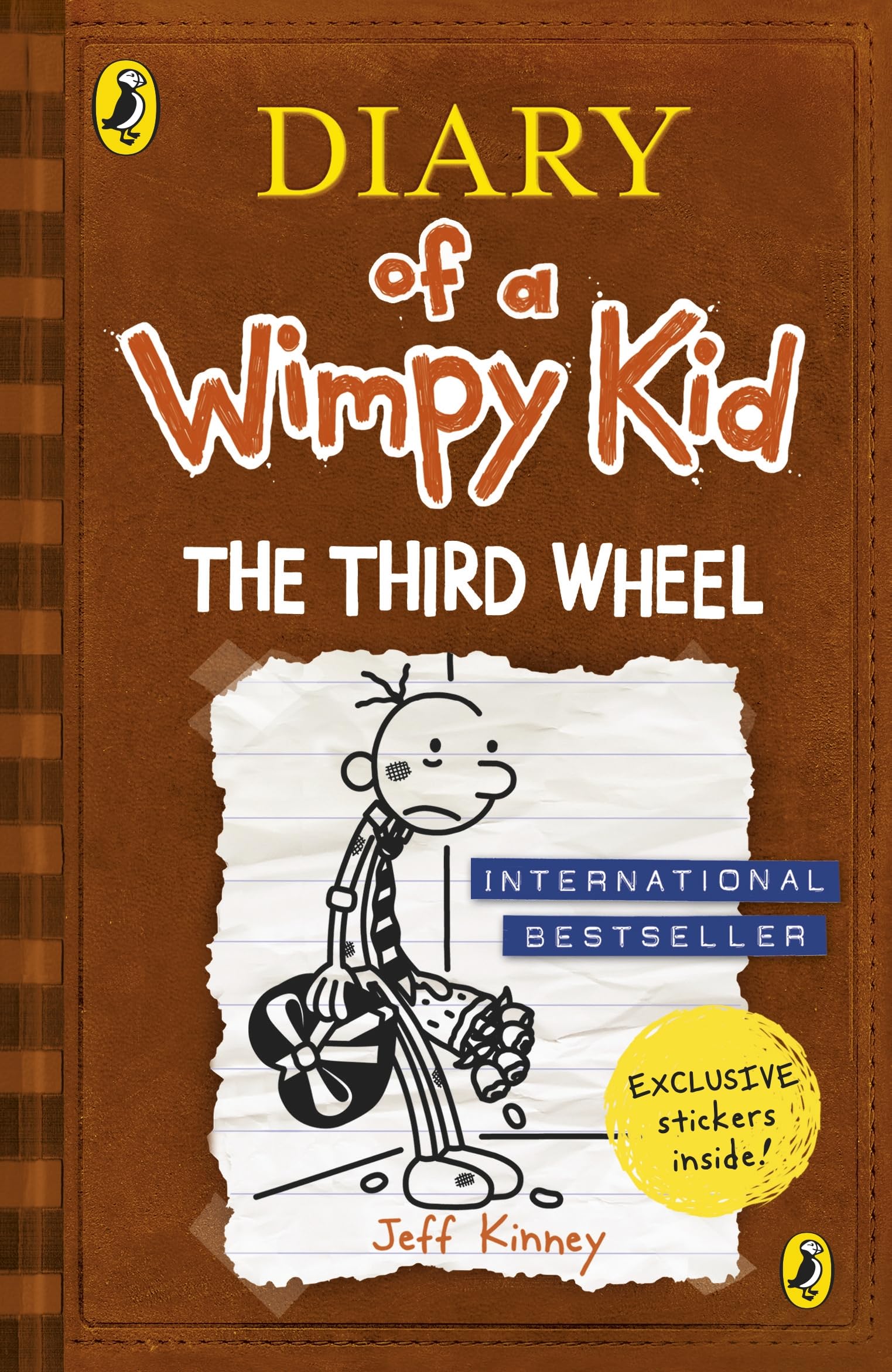 Front cover of the book 'Diary of a Wimpy Kid: The Third Wheel book & CD' by Kinney, Jeff.