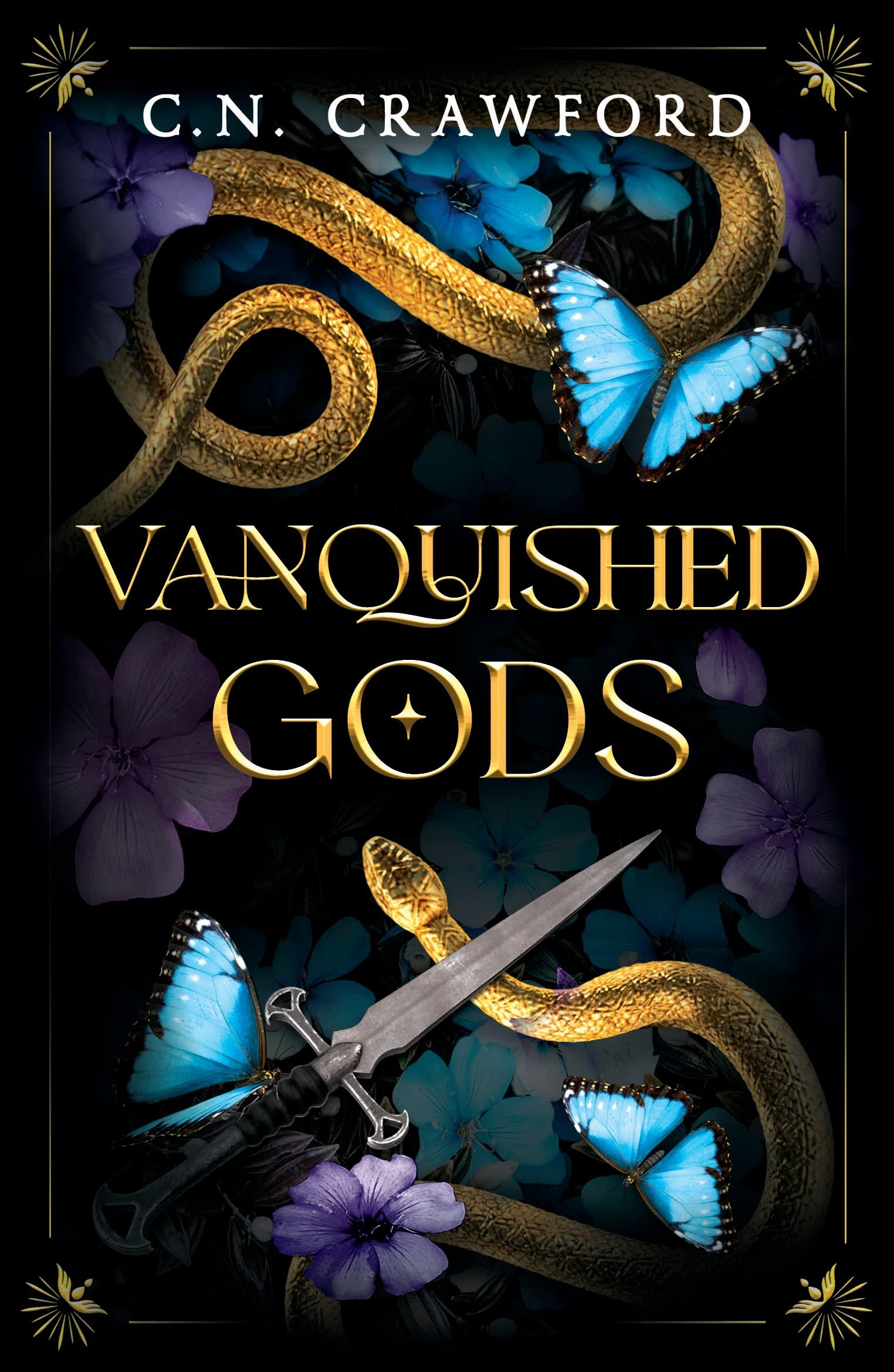 Front cover of the book 'Vanquished Gods (Hallowed Games Series)' by C.N. Crawford.