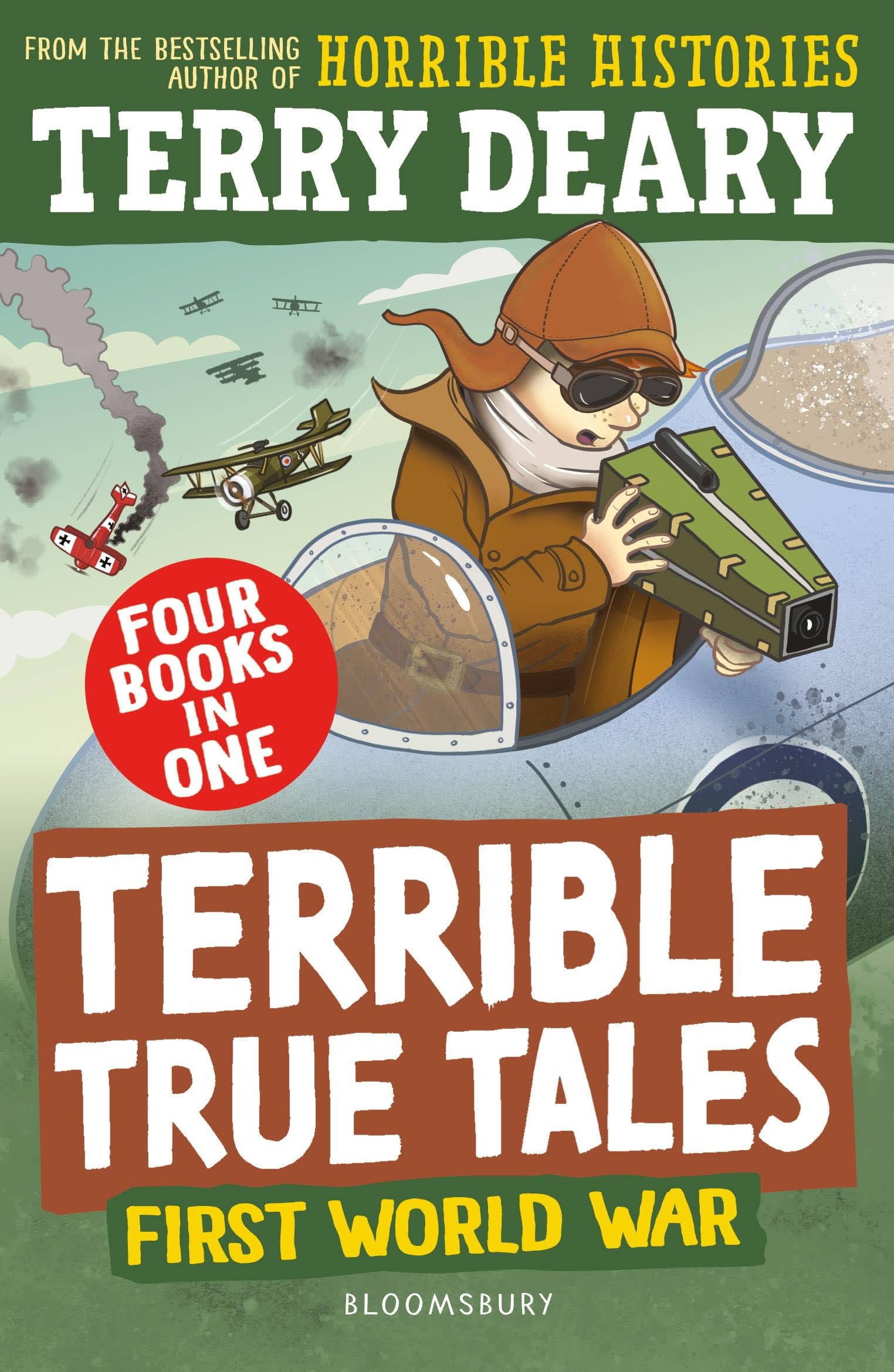 Front cover of the book 'Terrible True Tales: First World War: From the author of Horrible Histories, perfect for 7+' by Terry Deary.