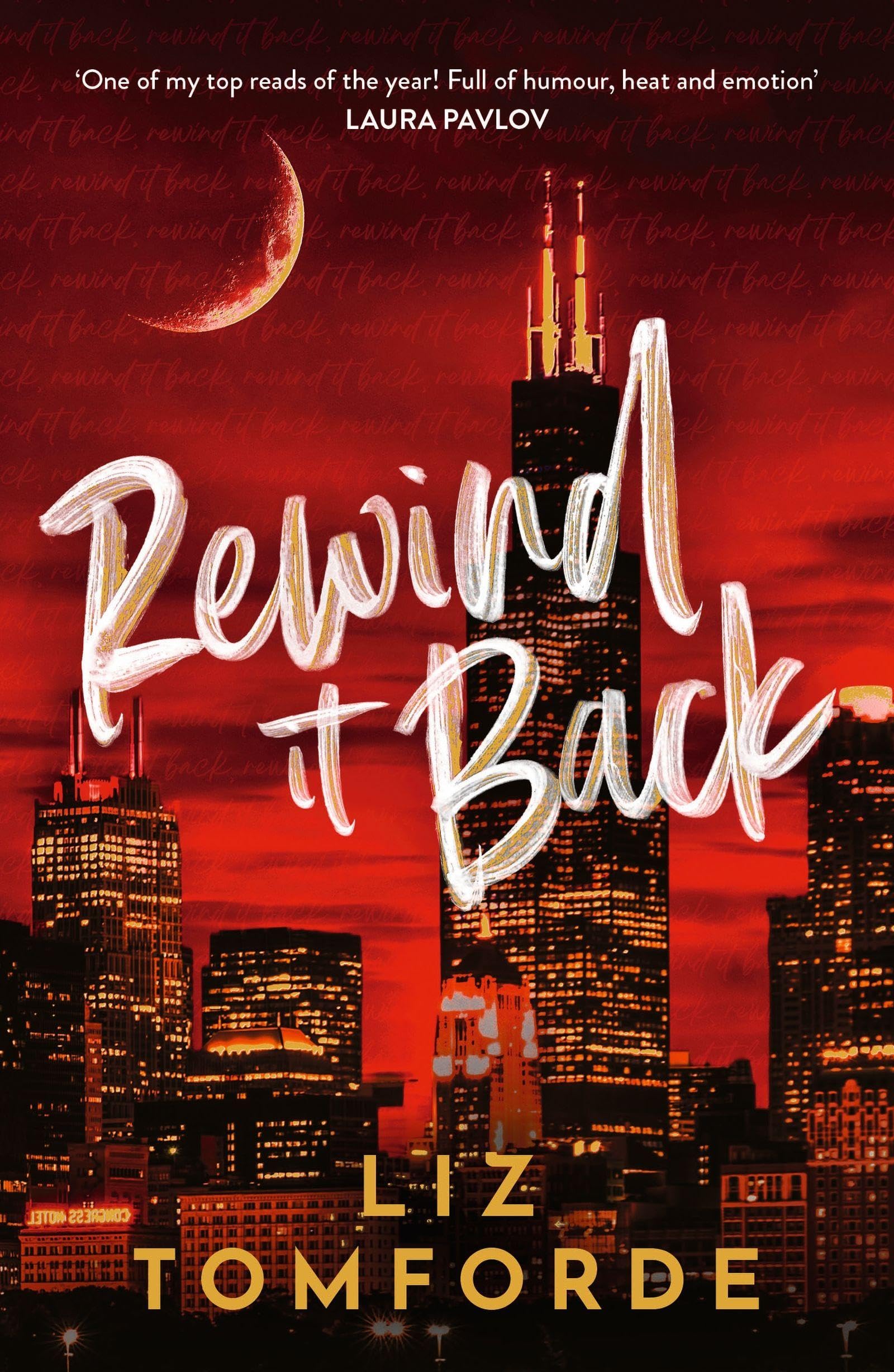 Front cover of the book 'Rewind It Back' by Liz Tomforde.