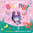 Front cover of the book 'Squish 'n' Squeeze Bunny!' by Alice Fewery.