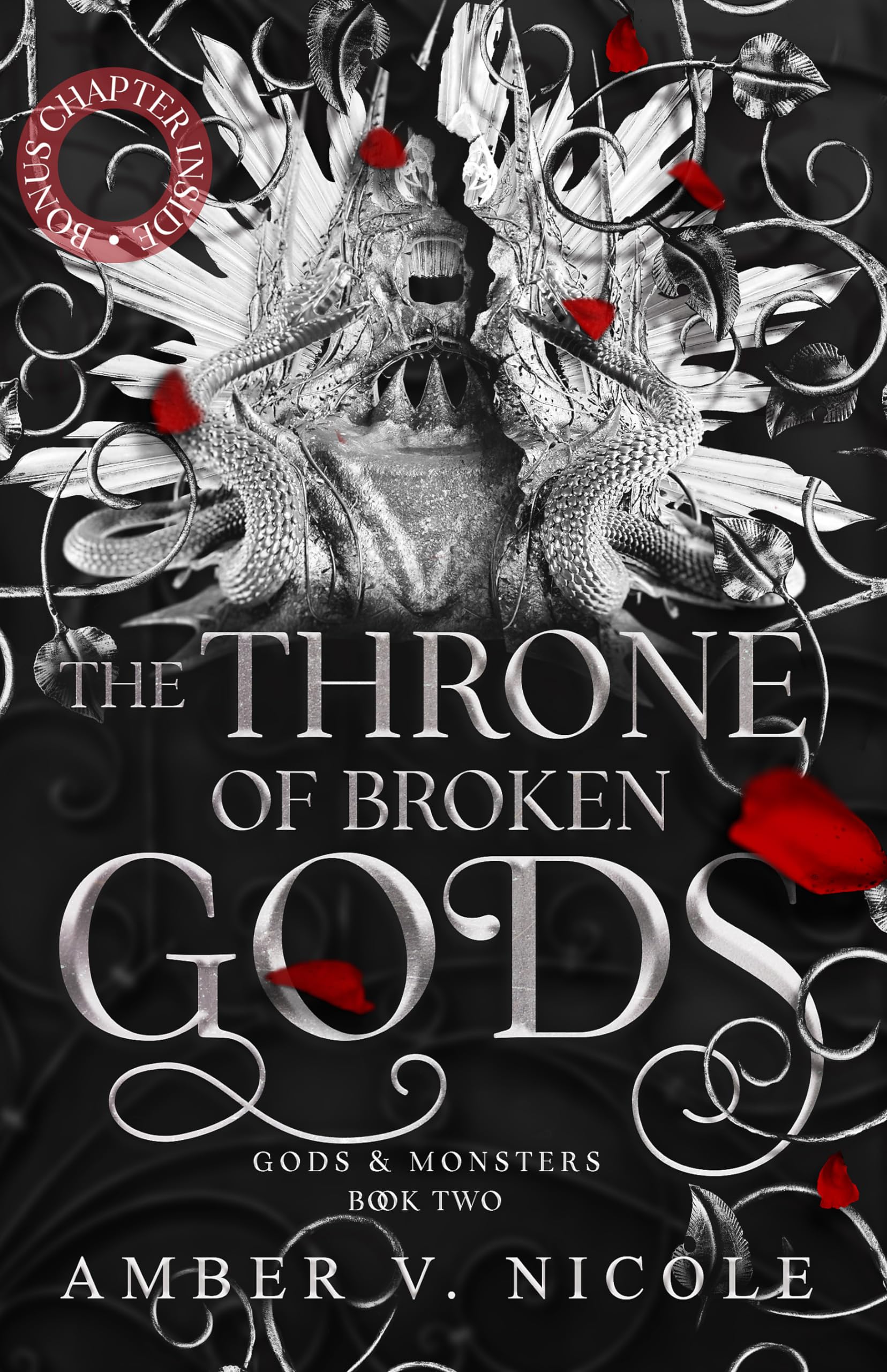 Front cover of the book 'Headline Eternal The Throne of Broken Gods The MUST-READ second book in Amber Nicoles dark romantasy series! (Gods and M' by Amber V. Nicole.