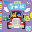 Front cover of the book 'Busy Trucks (Campbell Busy Books)' by Yi-Hsuan Wu.
