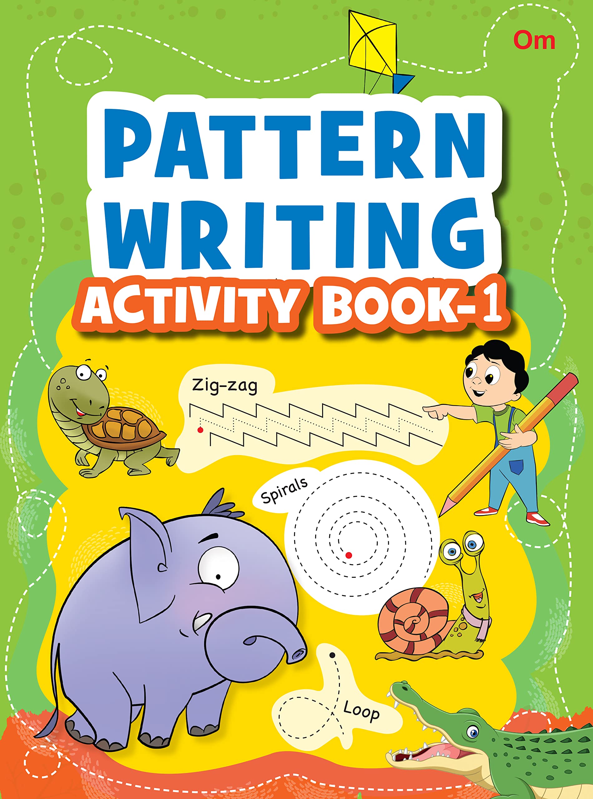 Front cover of the book 'PATTERN WRITING - 1' by Omkidz.