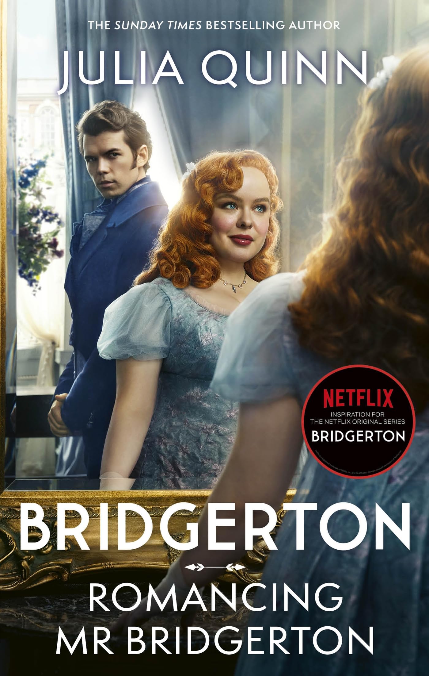 Front cover of the book 'Bridgerton: romancing mr bridgerton (book 4) (netflix tie-movie)' by Julia Quinn.