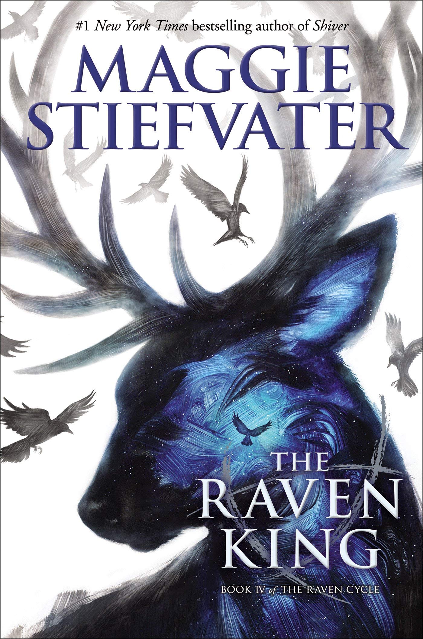 Front cover of the book 'The Raven Cycle 4: The Raven King' by Maggie Stiefvater.