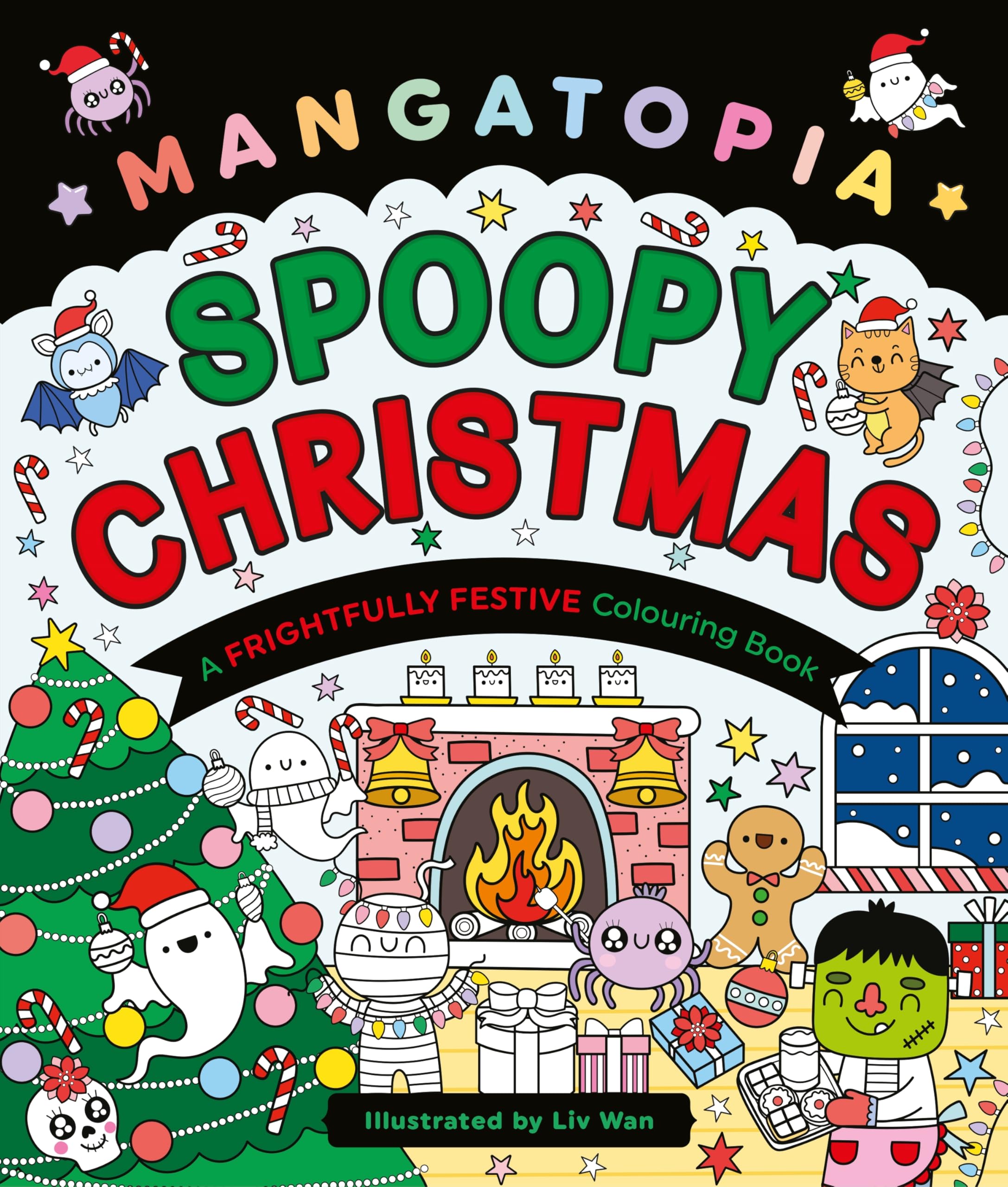 Front cover of the book 'Mangatopia Spoopy Christmas' by Mangatopia.