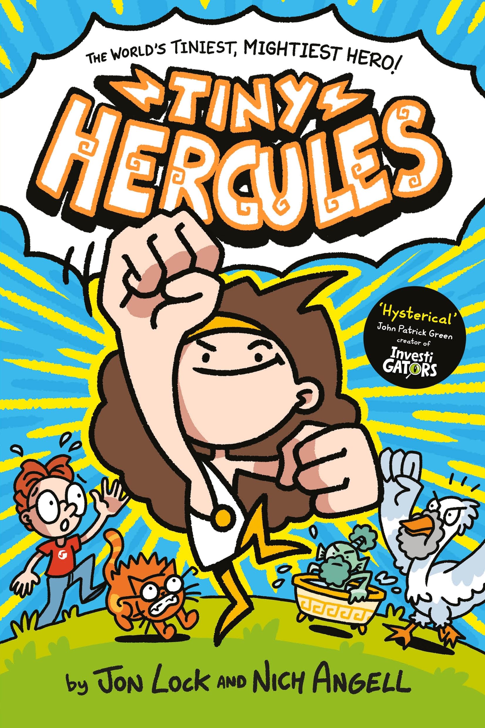 Front cover of the book 'Tiny Hercules' by Jon Lock & Nich Angell.
