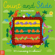 Front cover of the book 'Count and Slide Dinosaurs' by Elena Rodgers.