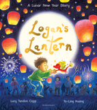 Front cover of the book 'Logan's Lantern: A heartwarming and magical Lunar New Year Adventure' by Lucy Tandon Copp.