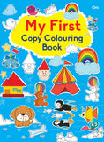 Front cover of the book 'Copy Colouring Book- My First Copy Colouring Book' by Om Books.