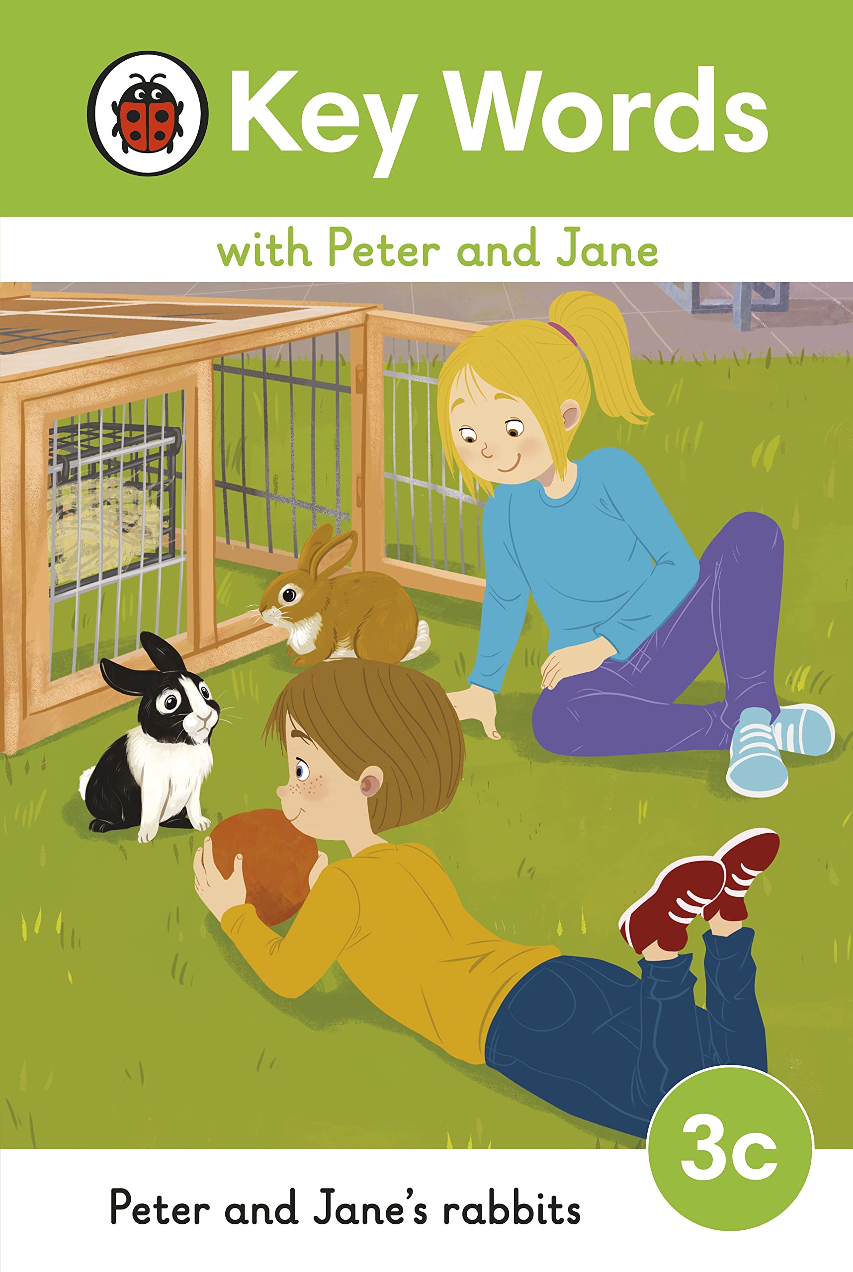 Front cover of the book 'Key Words With Peter and Jane Level 3c - Peter and Jane's Rabbits (Ladybird Readers)' by Ladybird.