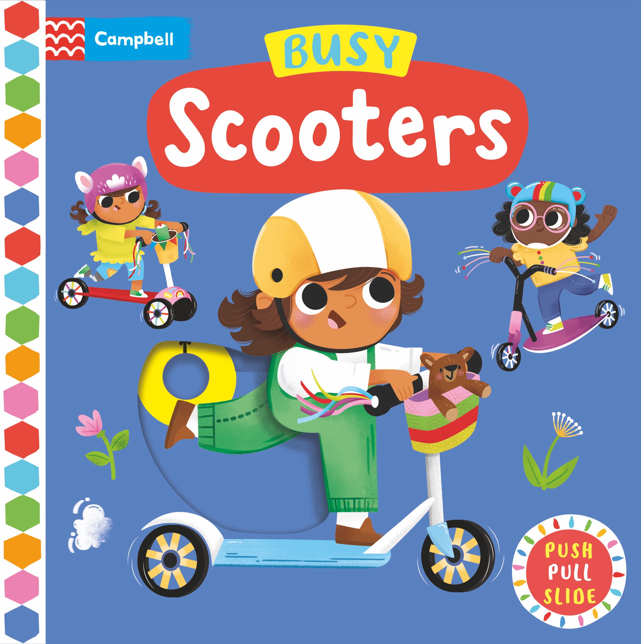 Front cover of the book 'Busy Scooters (Campbell Busy Books)' by Campbell Books (CBB).