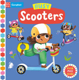 Front cover of the book 'Busy Scooters (Campbell Busy Books)' by Campbell Books (CBB).