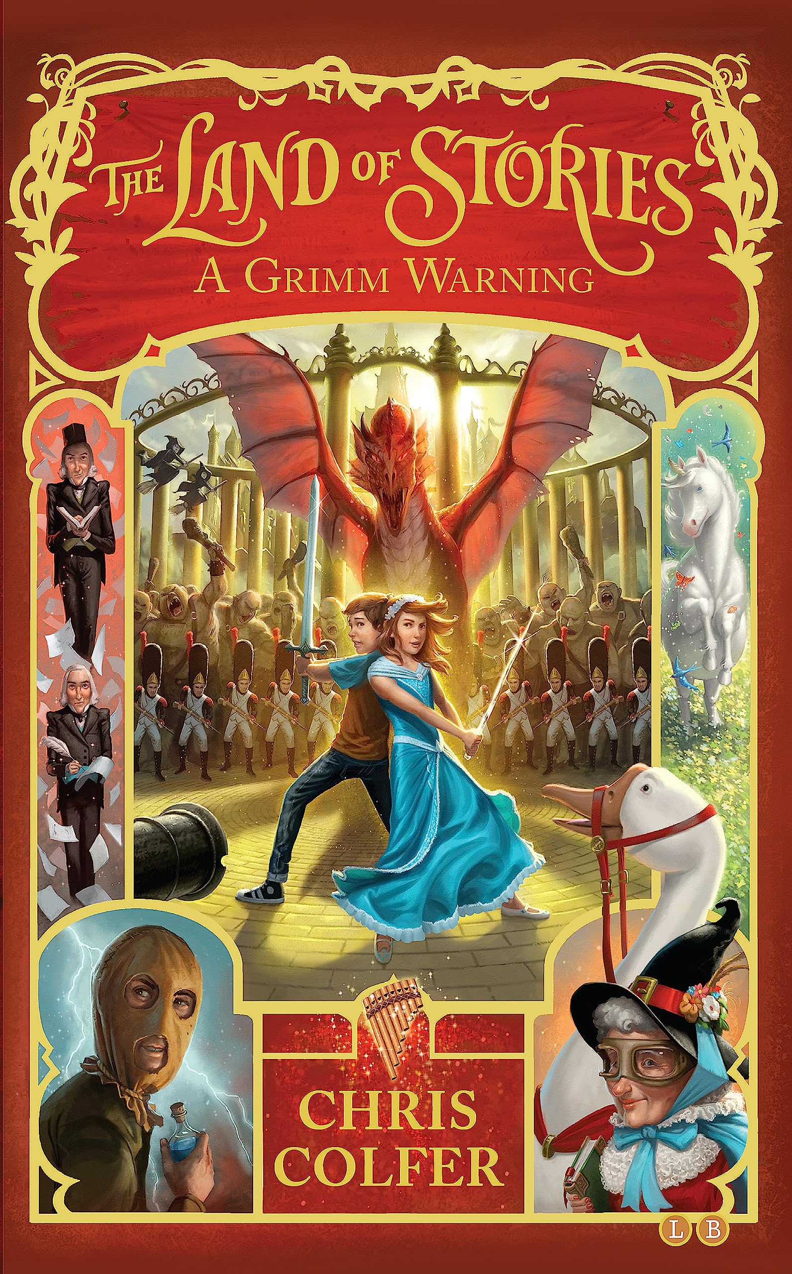 Front cover of the book 'A Grimm Warning (Land of Stories)' by Chris Colfer.