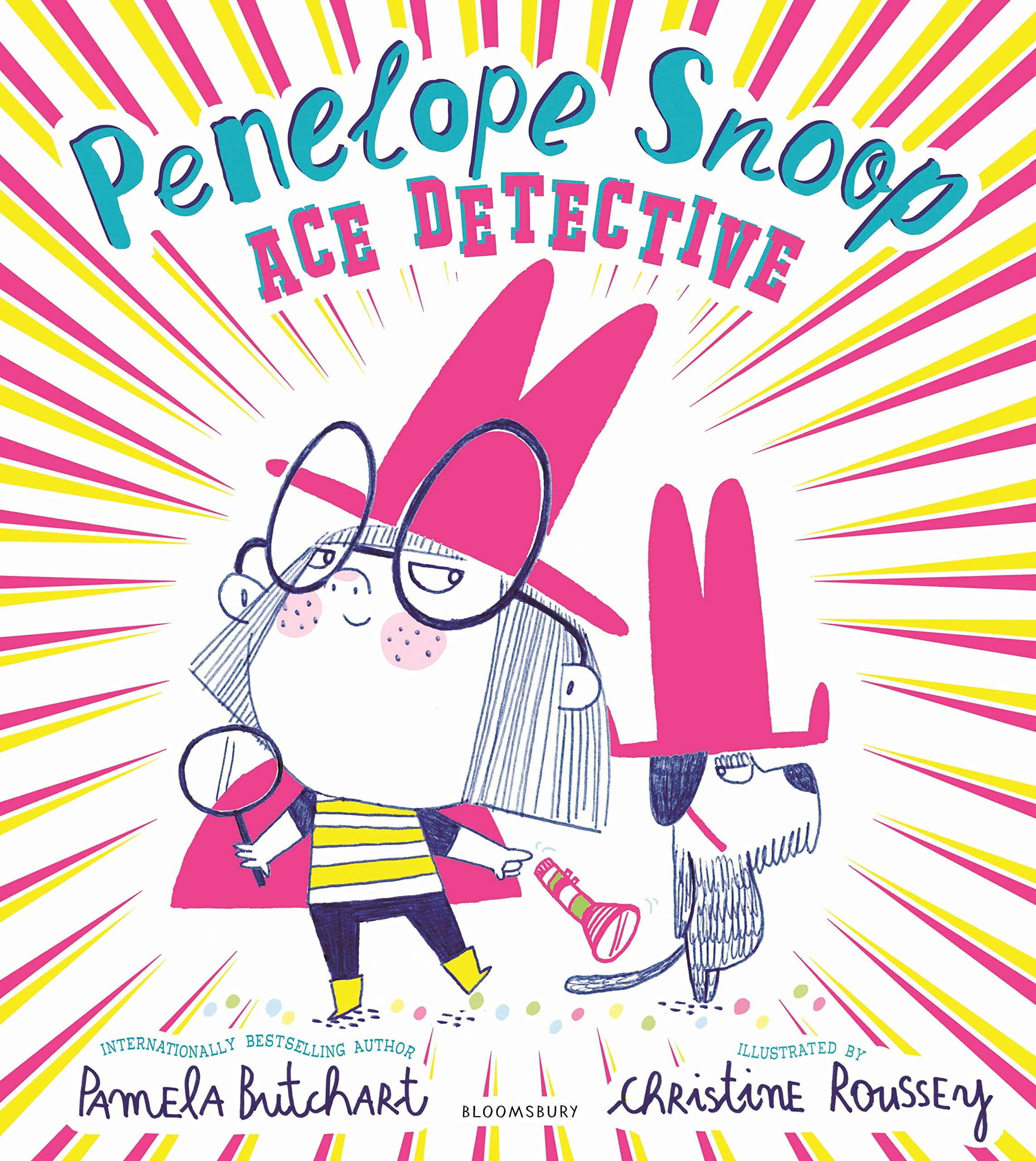Front cover of the book 'Penelope Snoop, Ace Detective' by Pamela Butchart.