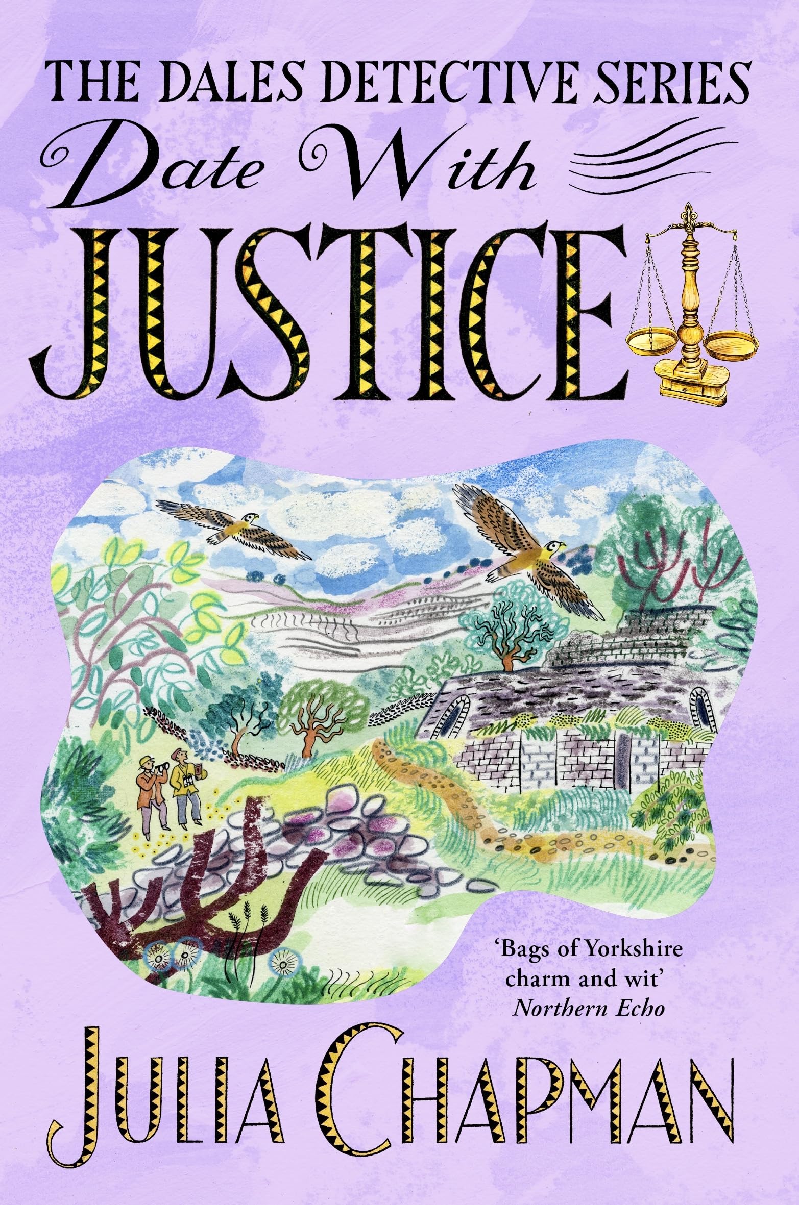 Front cover of the book 'Date with Justice (The Dales Detective Series, 9)' by Julia Chapman.