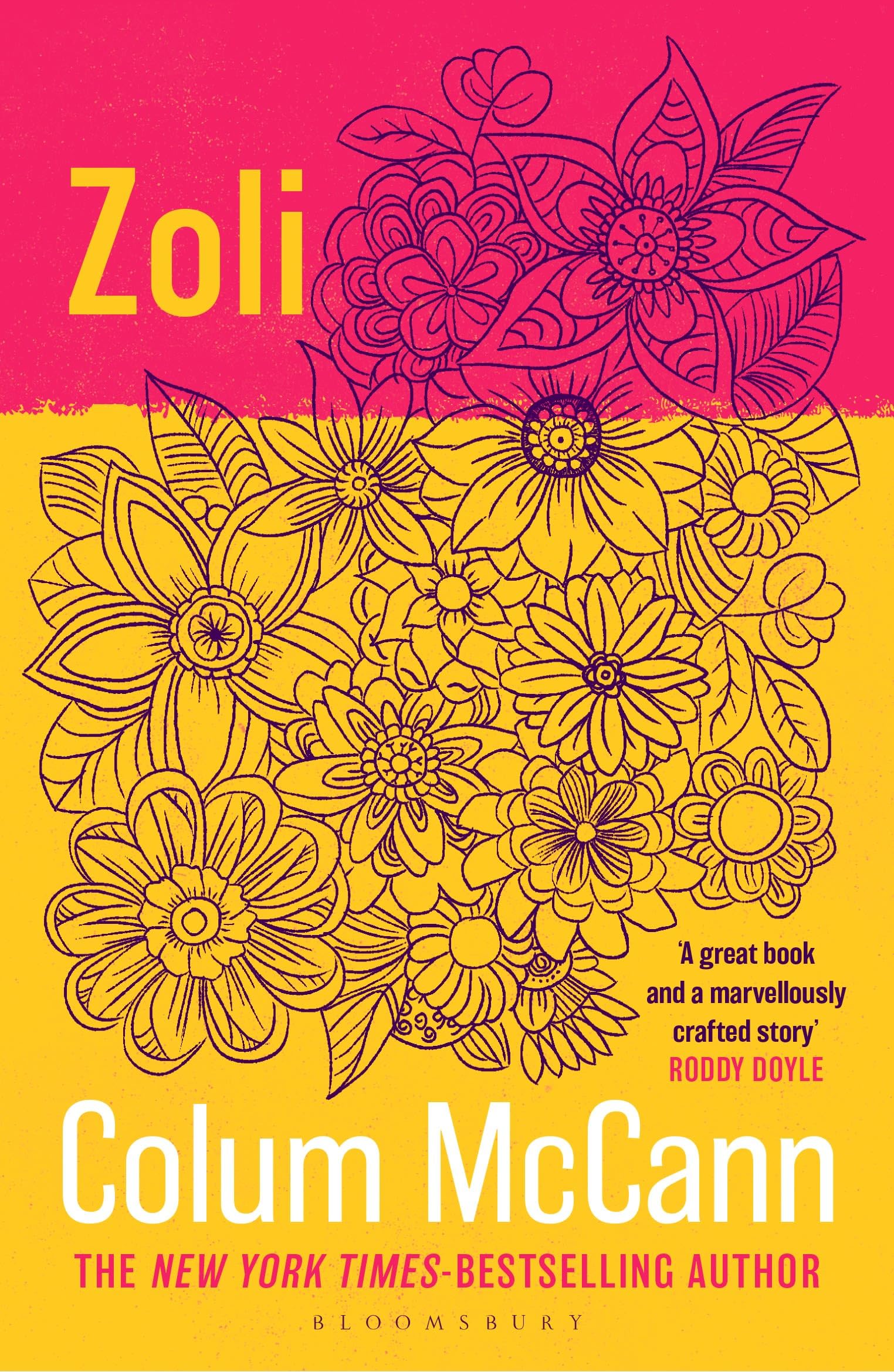 Front cover of the book 'Zoli' by Colum McCann.