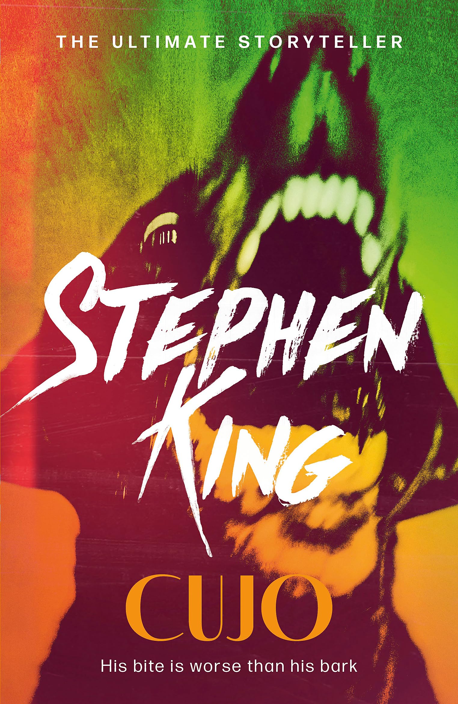 Front cover of the book 'Cujo' by Stephen King.