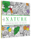 Front cover of the book 'Nature - Adults Colouring Book with Tearout sheet' by Pegasus.