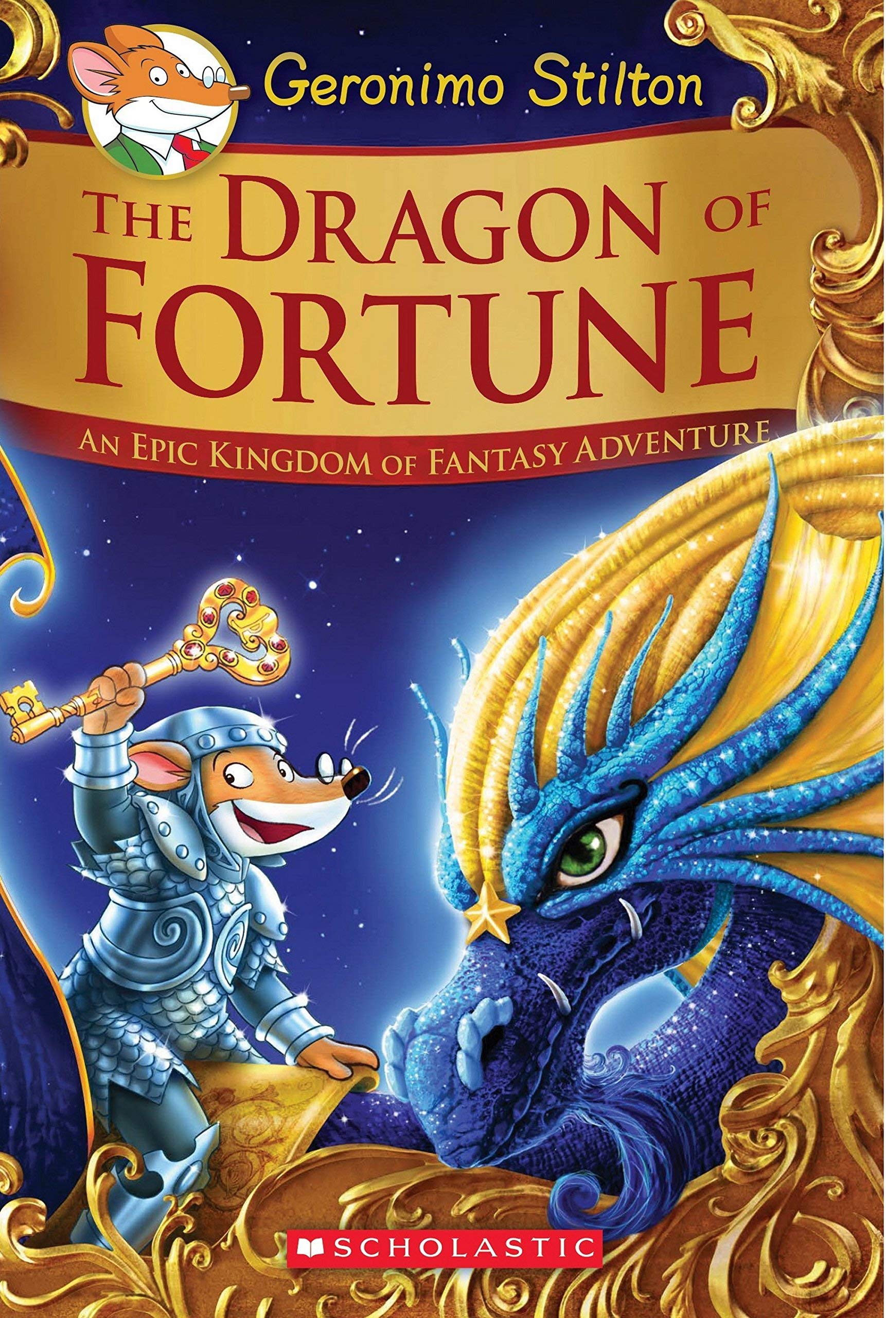 Front cover of the book 'The Dragon of Fortune (Geronimo Stilton and the Kingdom of Fantasy: Special Edition #2)' by Geronimo Stilton.