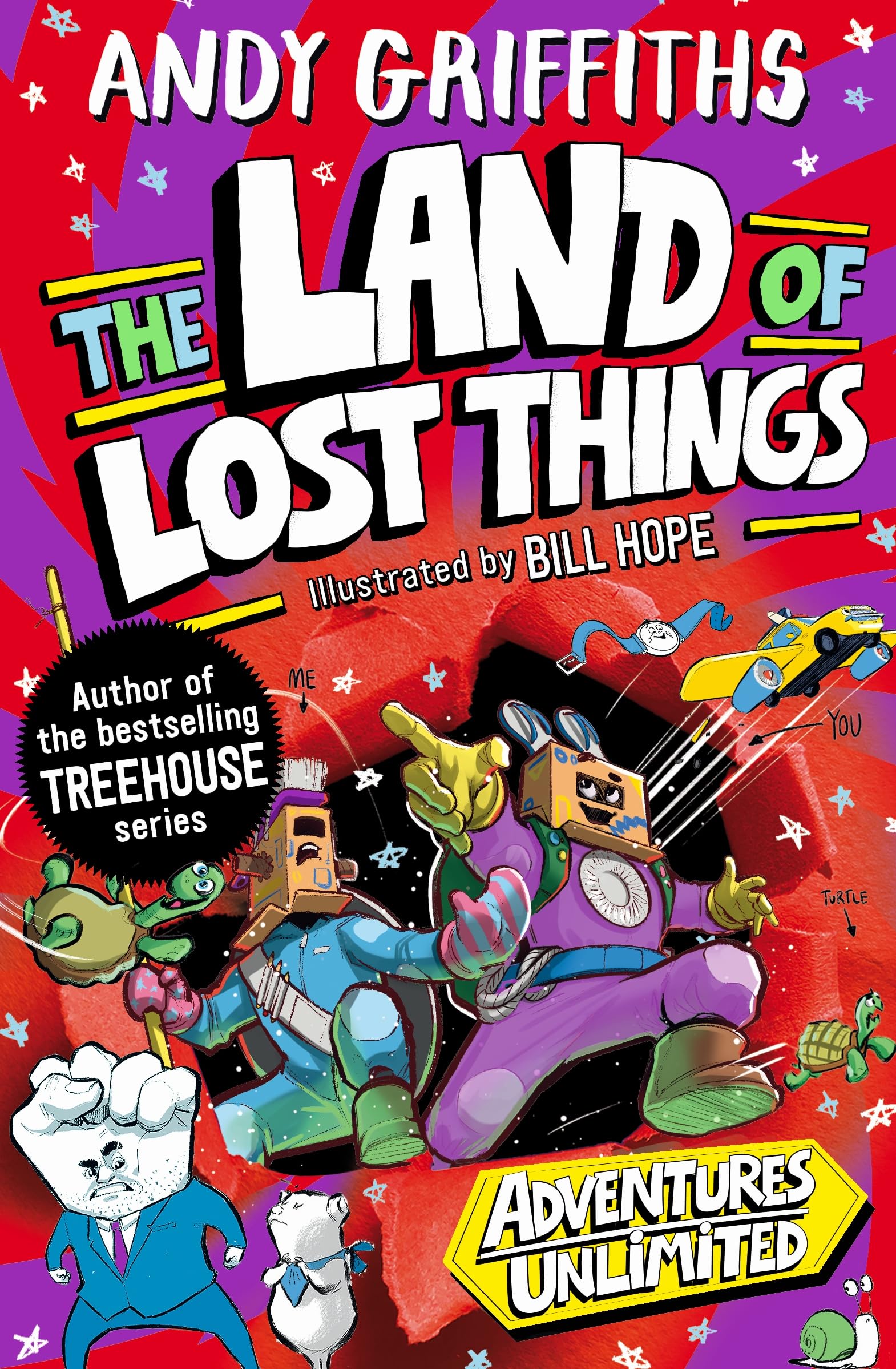 Front cover of the book 'Land of Lost Things' by Andy Griffiths, Bill Hope.