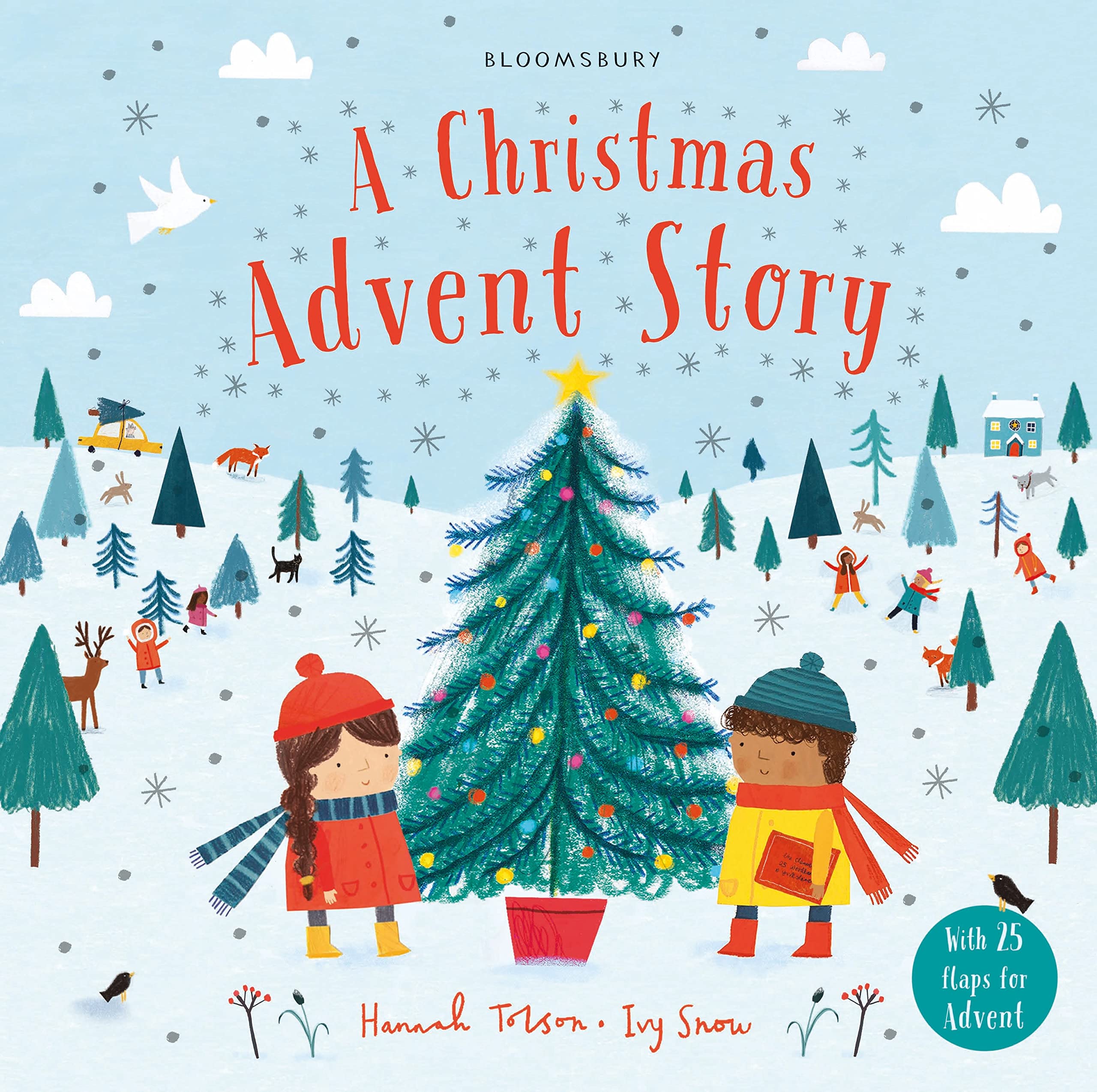 Front cover of the book 'A Christmas Advent Story' by Ivy Snow.