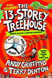 Front cover of the book 'The 13-Storey Treehouse: Colour Edition (The Treehouse Series)' by Andy Griffiths, Terry Denton.