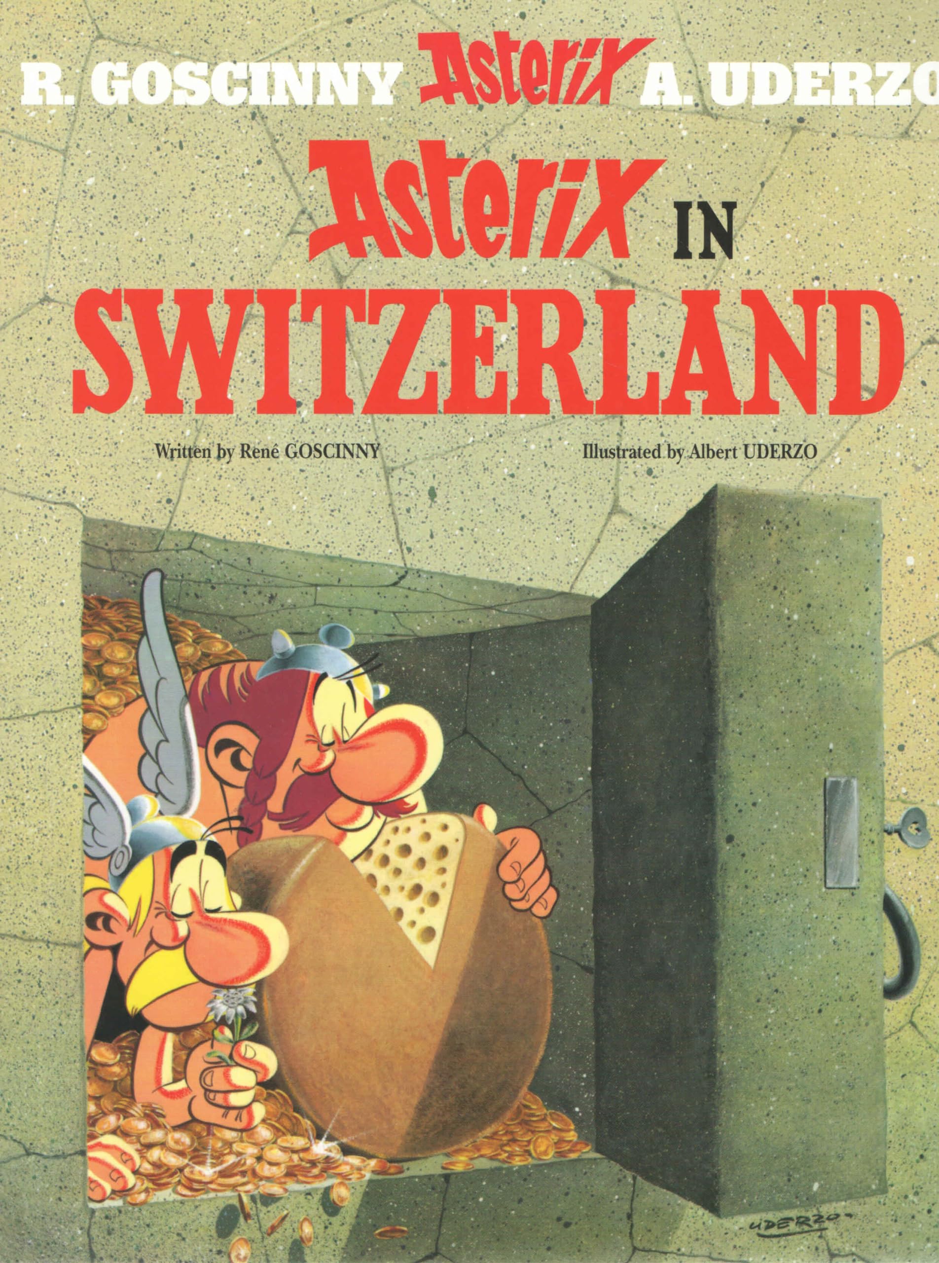 Front cover of the book 'asterix-in-switzerland' by Goscinny Rene.