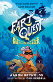 Front cover of the book 'Fart Quest: The Barf of the Bedazzler' by Aaron Reynolds, Cam Kendell.