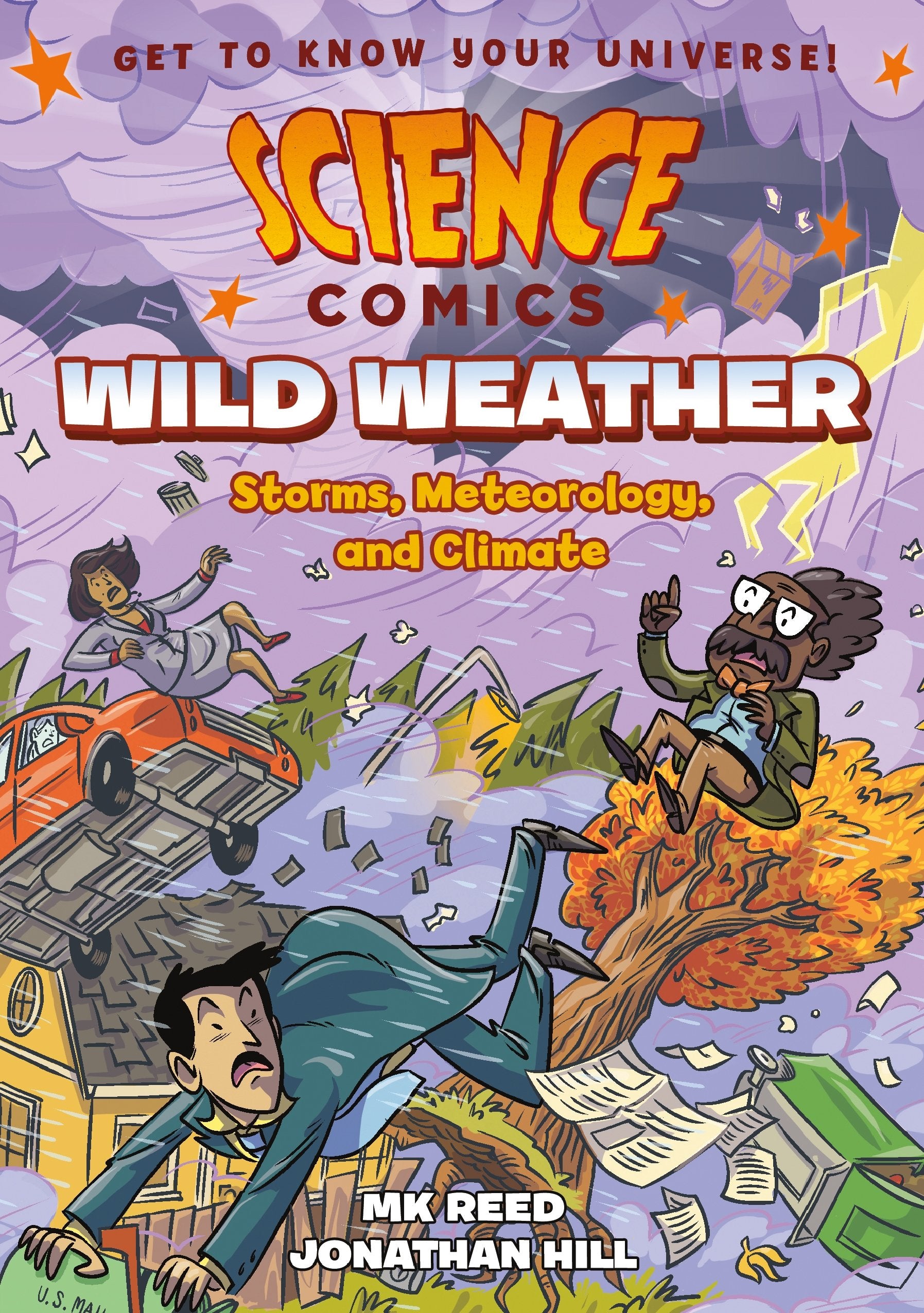 Front cover of the book 'Science Comics: Wild Weather: Storms, Meteorology, and Climate' by Mk Reed.