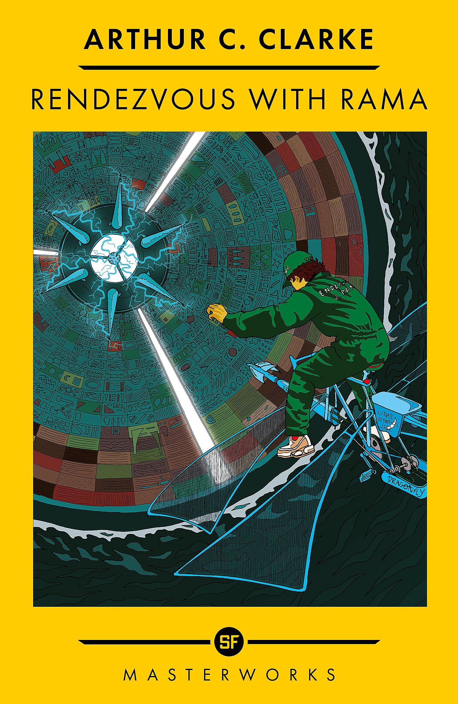 Front cover of the book 'Rendezvous With Rama (S.F. Masterworks)' by Arthur C Clarke.