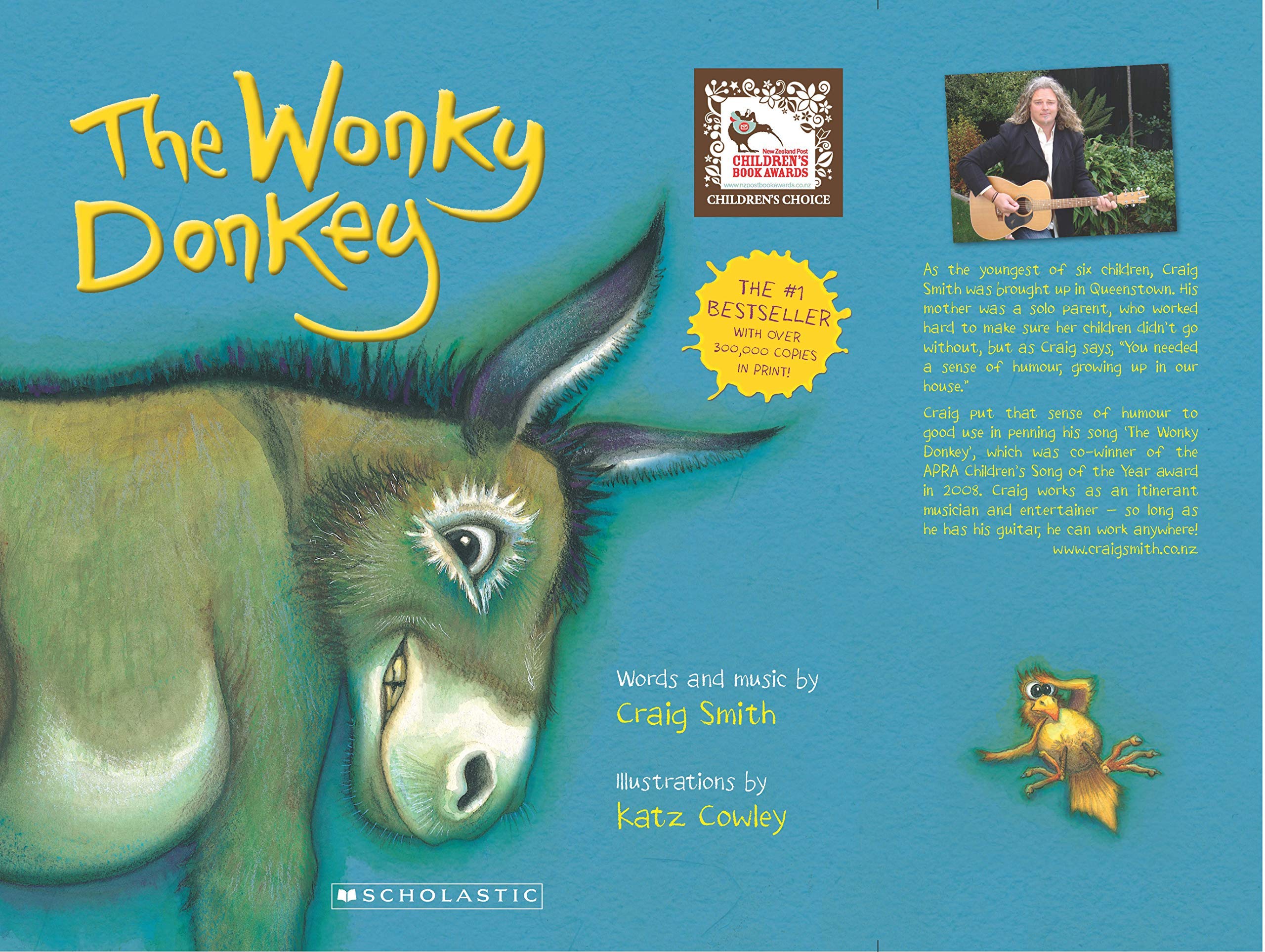 Front cover of the book 'The Wonky Donkey' by Craig Smith.