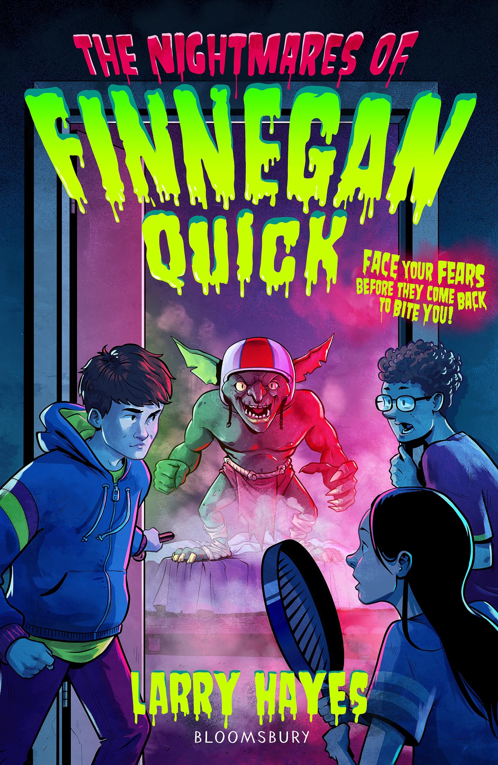Front cover of the book 'Bloomsbury The Nightmares of Finnegan Quick.' by Larry Hayes.