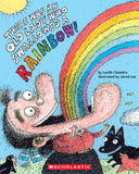 Front cover of the book 'There Was an Old Lady Who Swallowed a Rainbow!' by Lucille Colandro.