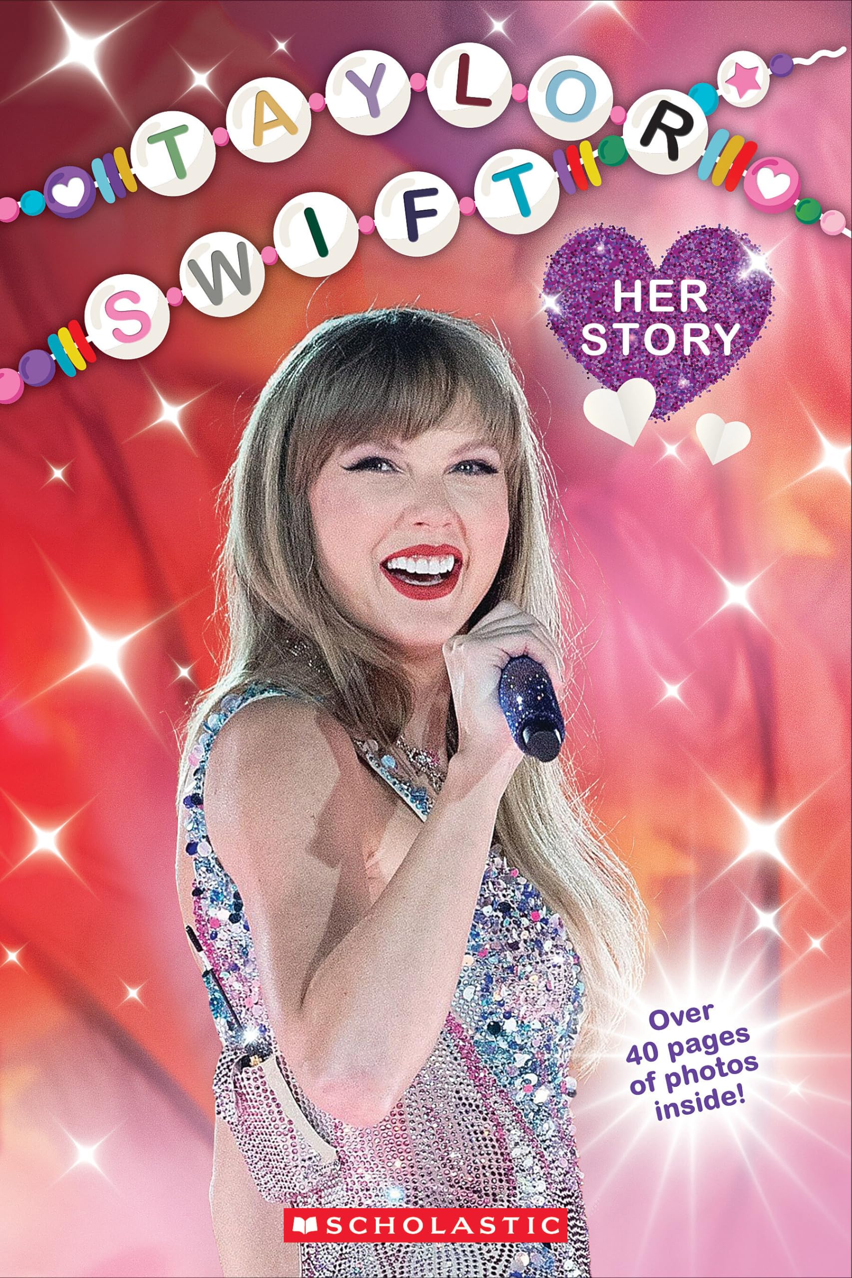Front cover of the book 'Taylor Swift: Her Story' by Grace Mack.