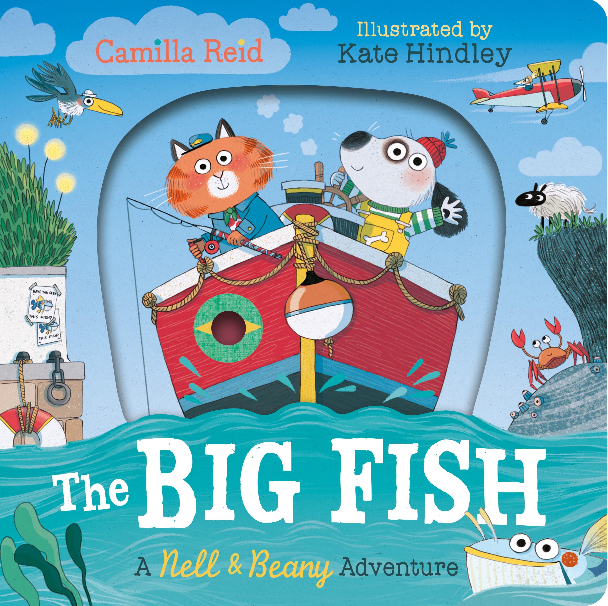 Front cover of the book 'Nell and Beany: The Big Fish' by Camilla Reid.