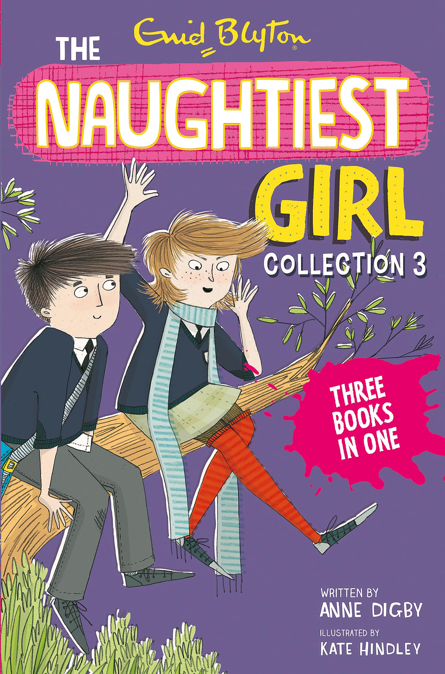 Front cover of the book 'Naughtiest Girl Collection Books 8 10' by Enid Blyton.