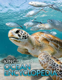 Front cover of the book 'The Kingfisher Ocean Encyclopedia' by Anna Claybourne, Richard Mead.