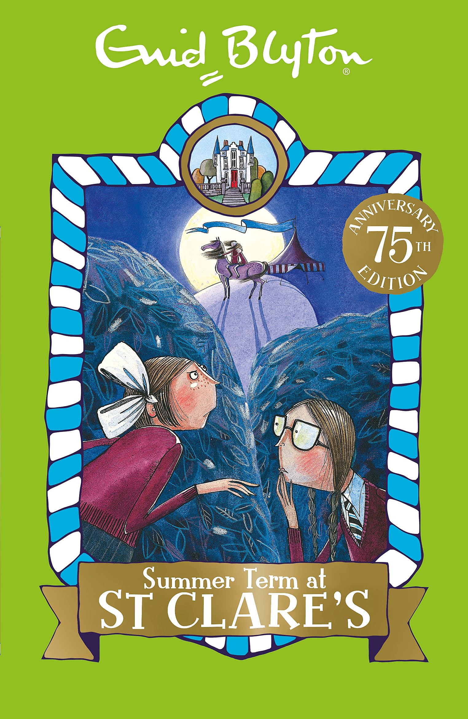 Front cover of the book 'Summer Term at St Clare's' by Enid Blyton.
