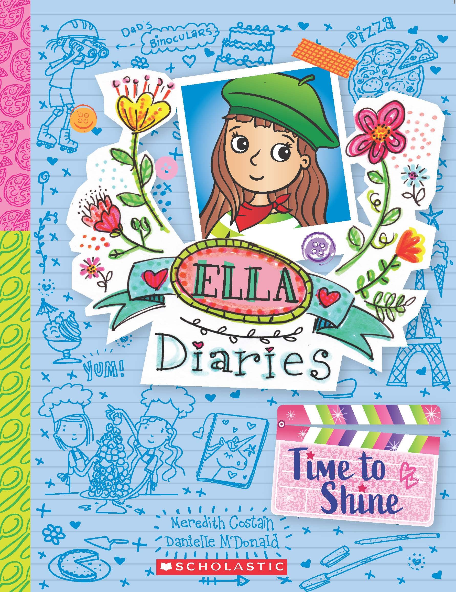 Front cover of the book 'Ella Diaries #17: Time To Shine' by Meredith Costain.