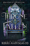 Front cover of the book 'Throne of the fallen' by Kerri Maniscalco.