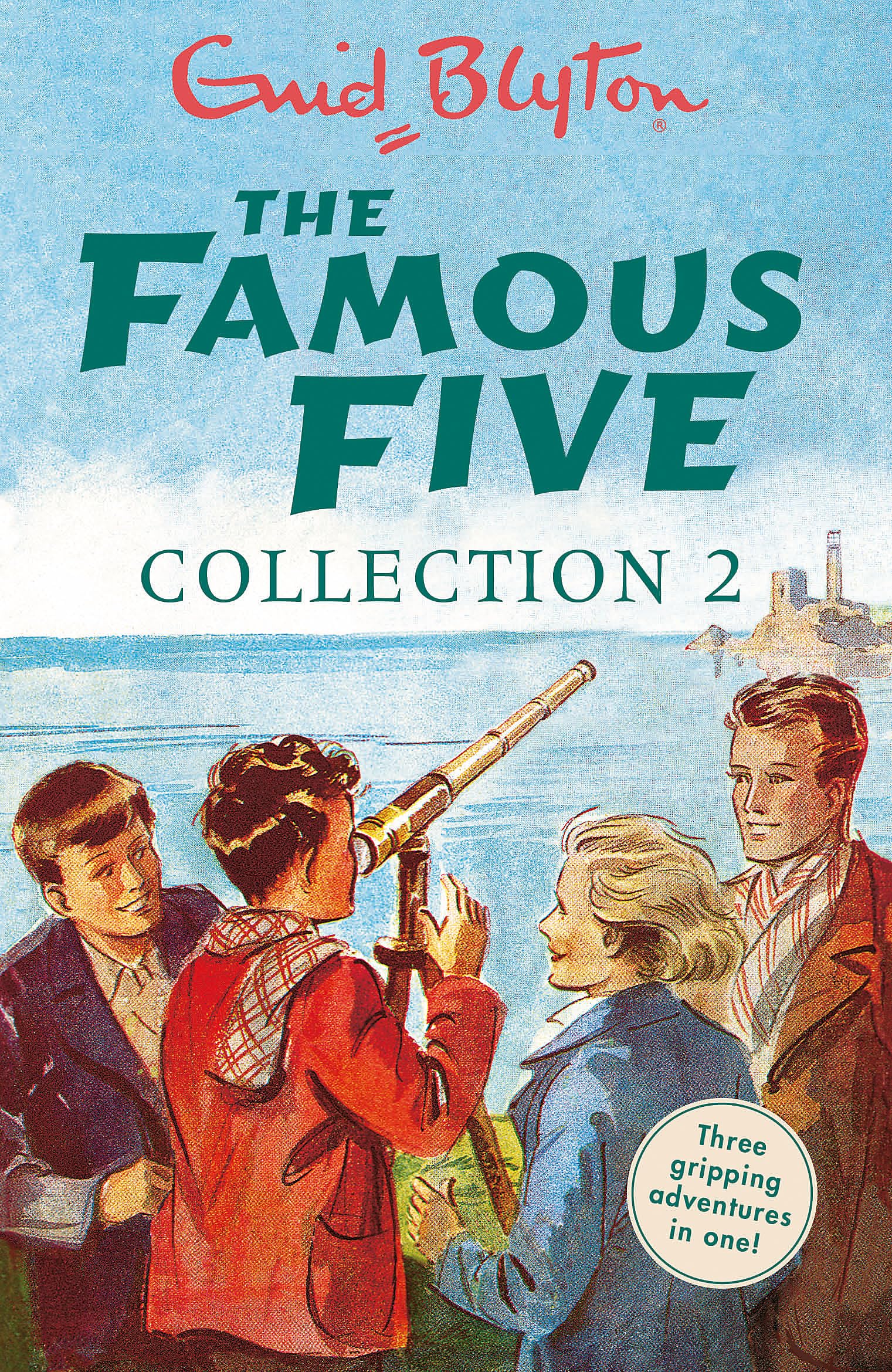Front cover of the Paperback book 'The Famous Five Collection: Books 4-6 (Famous Five Gift Books and Collections) Enid Blyton' by Enid Blyton.