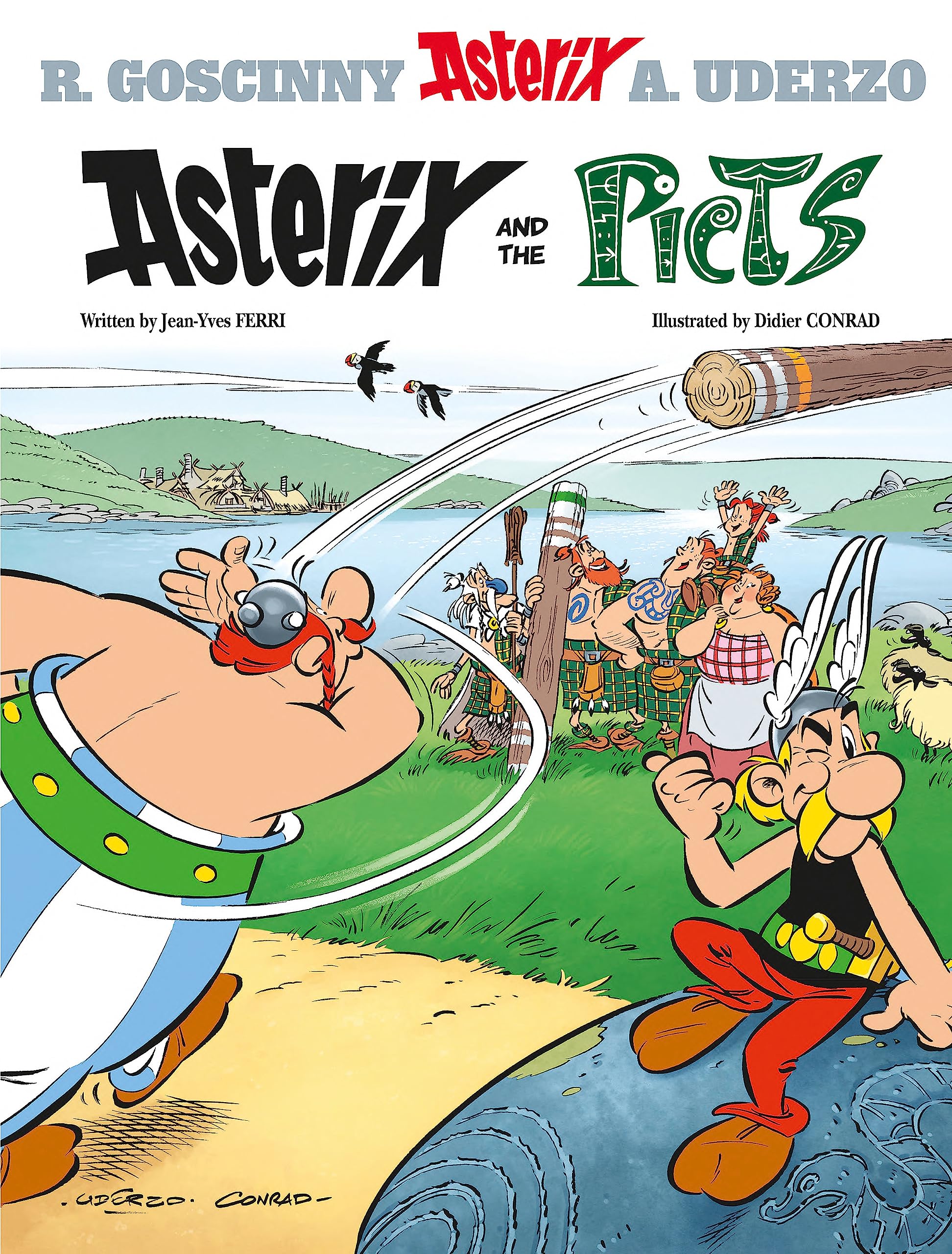 Front cover of the book 'Asterix and the Picts' by Rene Goscinny & Albert Uderzo.